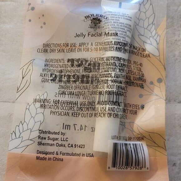 Bolero Beverly Hills Jelly Facial Serum Ginger Plus Turmeric - Picture 2 of 2